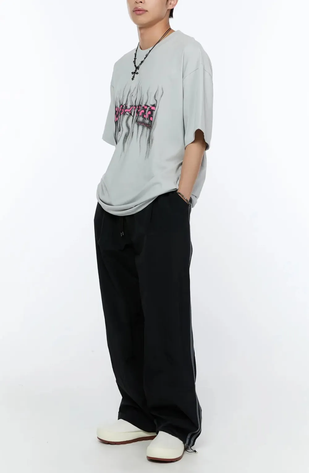 Men's Loose-Fit Graphic Oversized Tee