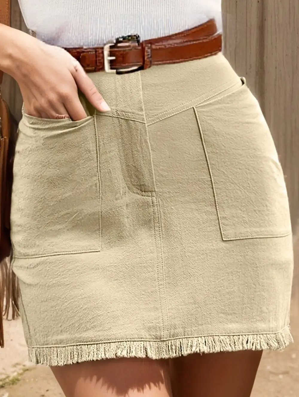 High Waist Bodycon Mini Skirt
