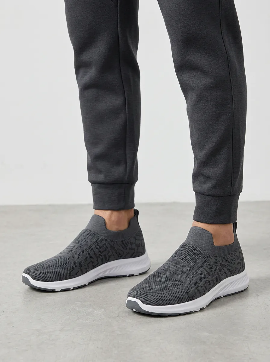 Unisex Casual Sporty Geometric Pattern Print Sneakers