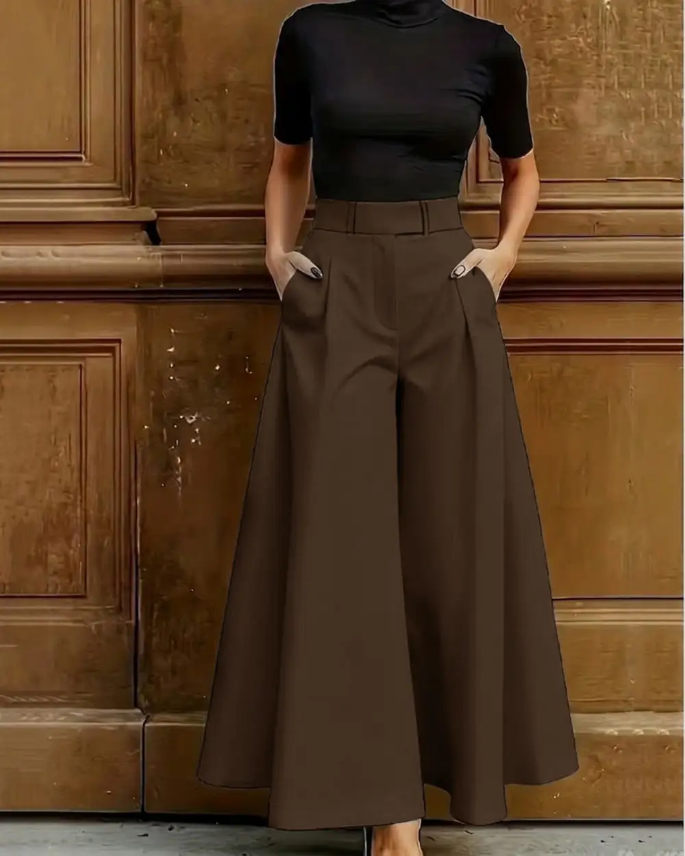 Pocket Flared Trousers