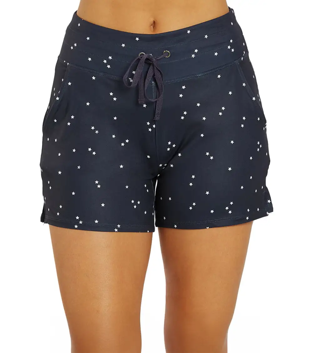 Drawcord Side Pocket Yoga Shorts