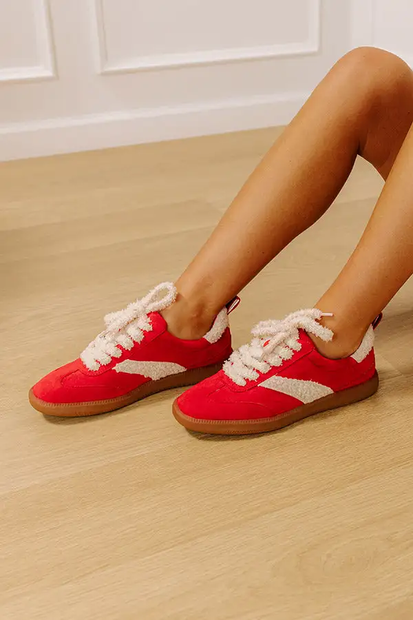 Versatile Faux Suede Sneakers