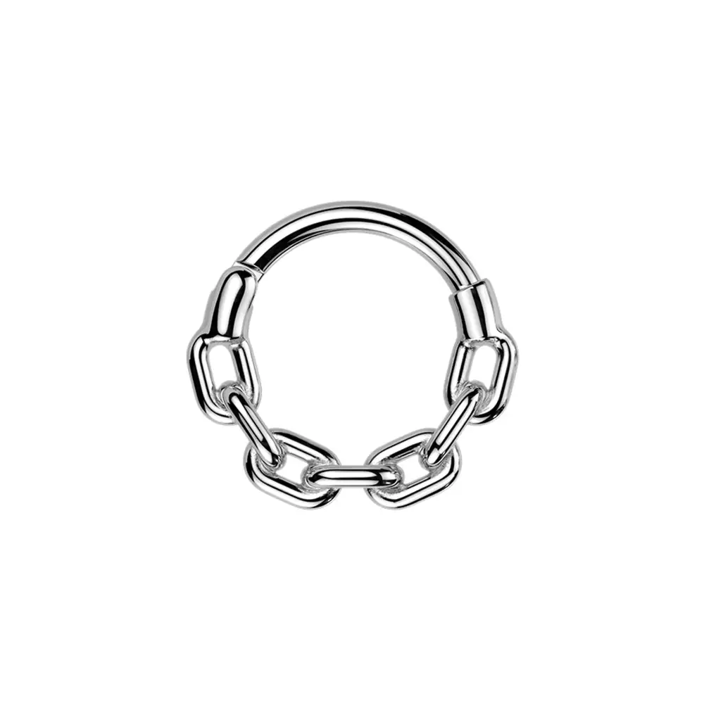 Everyday Surgical-Steel Hinged Hoop Ring