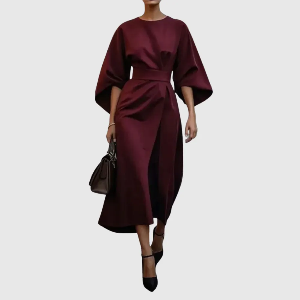  Batwing Sleeve Maxi Dress
