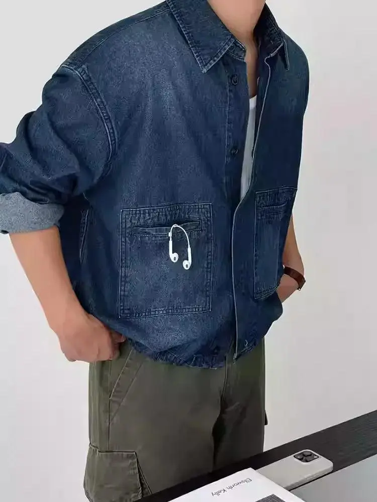 Washed Two-Pocket Denim Shirt