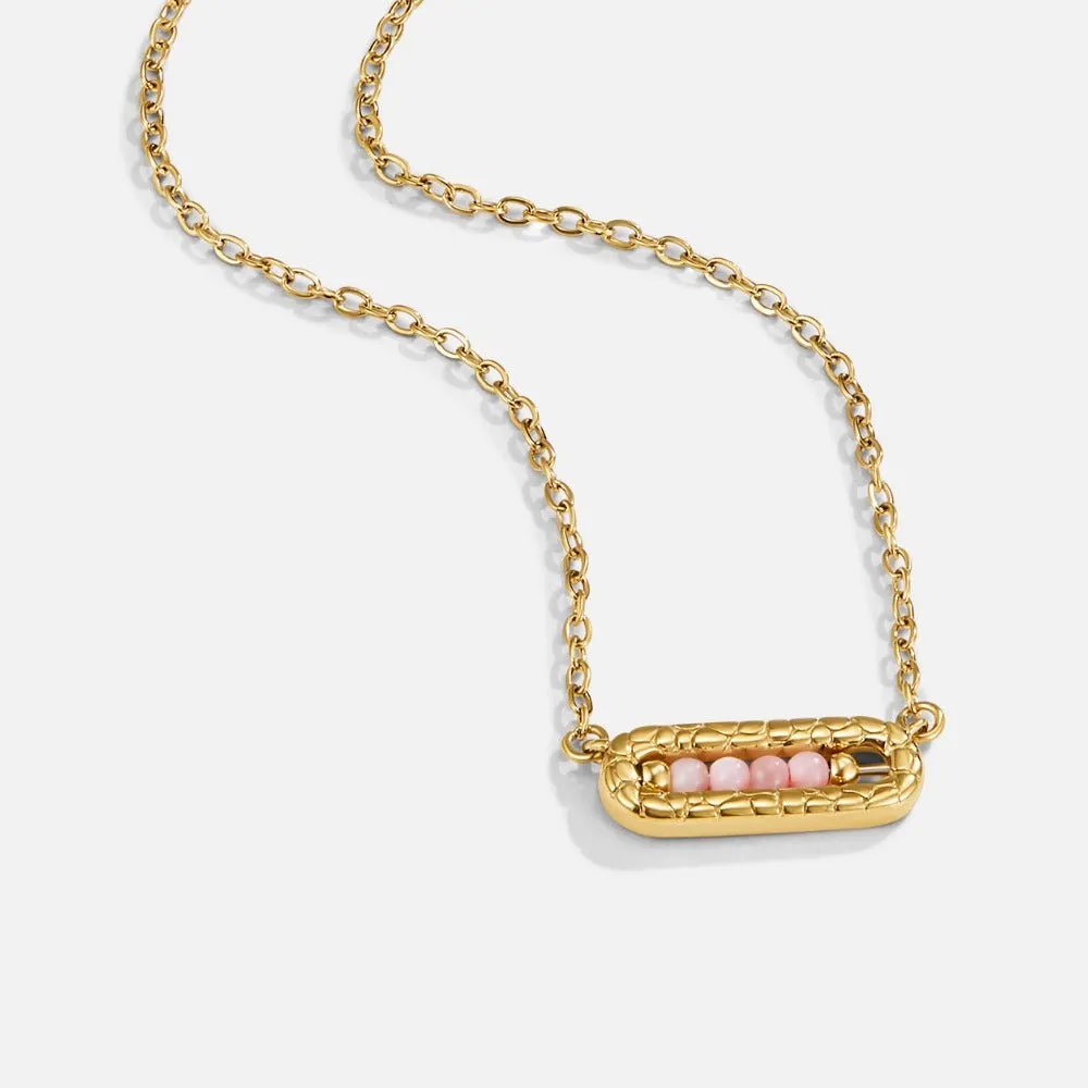 Contemporary Pendant Adjustable Necklace