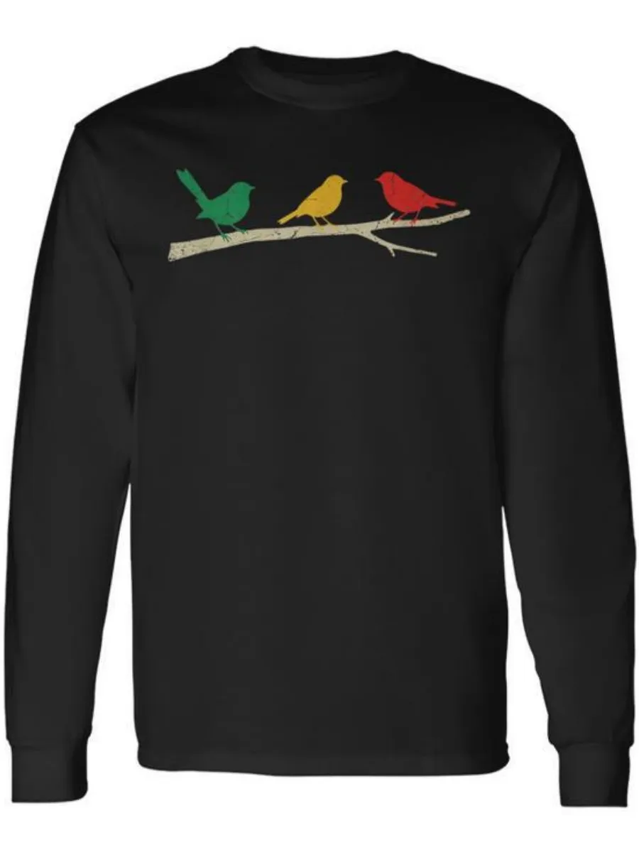Minimalist Bird Printed T-Shirt