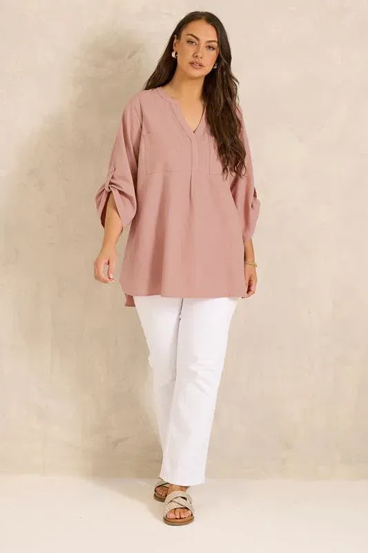 Pink Utility Cotton Shirt
