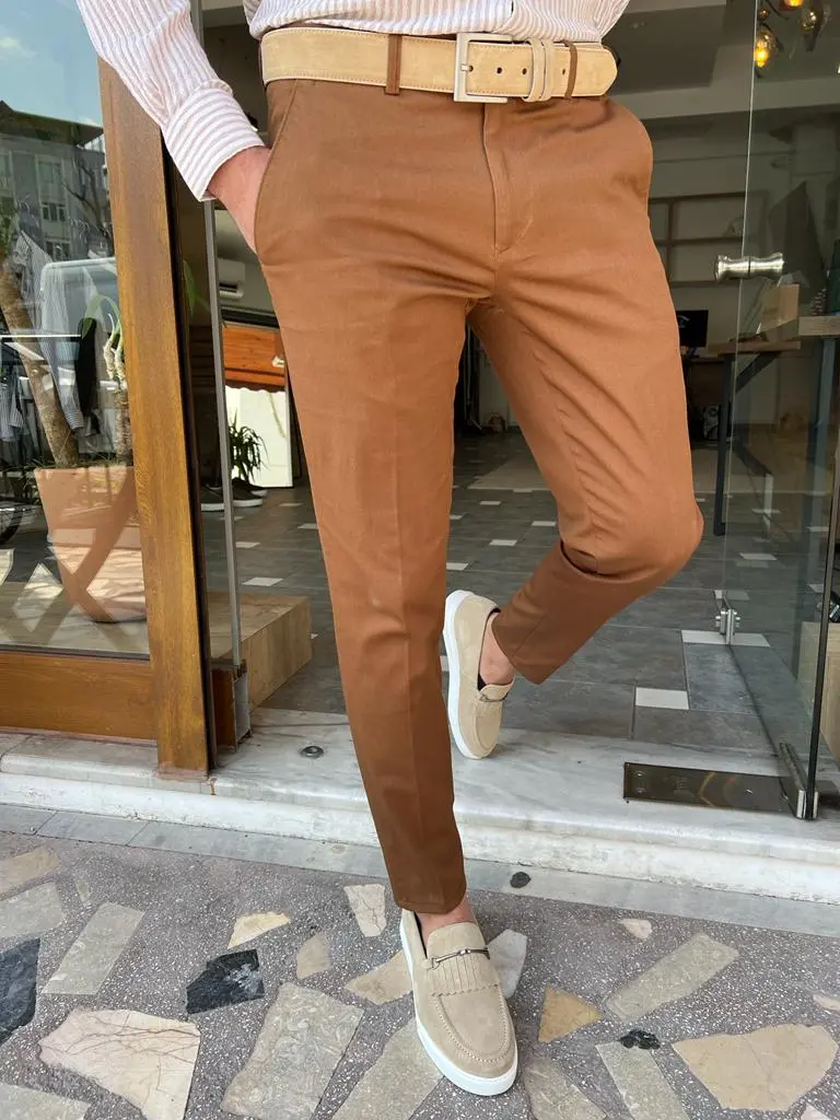 Office Ready Slim Fit Refined Tailored Trousers