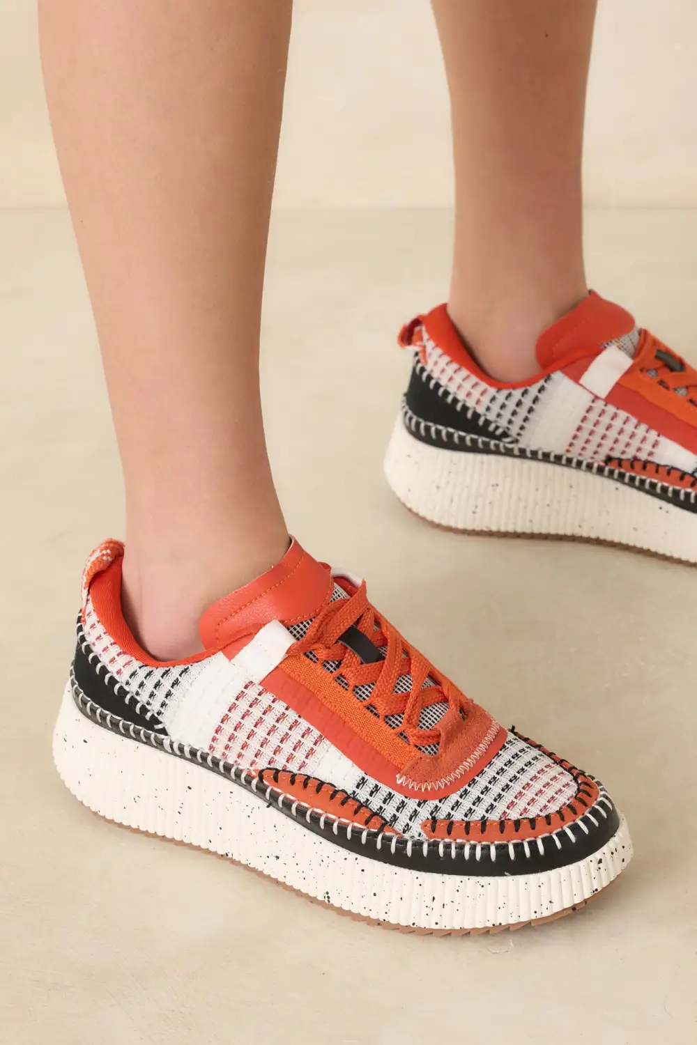 Platform Woven Sneakers