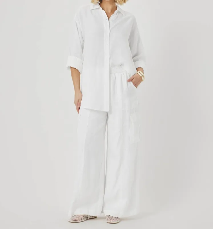 Linen Paperbag Pants
