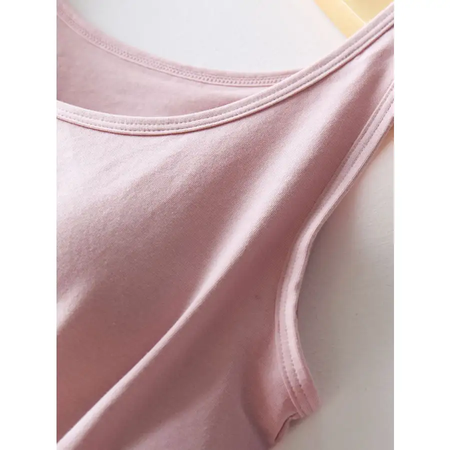 Round Neck Tank With Bra