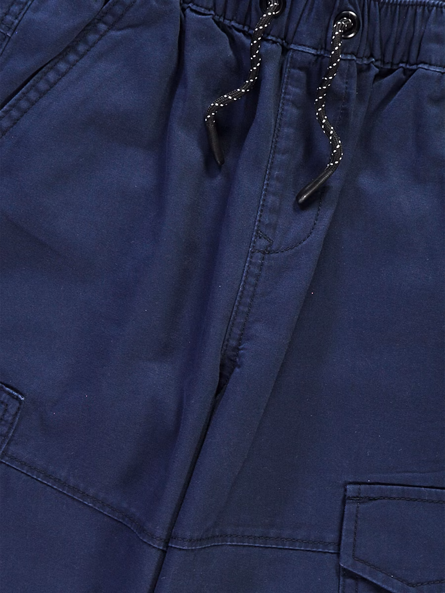 Navy Cargo Pocket Trousers detail 1