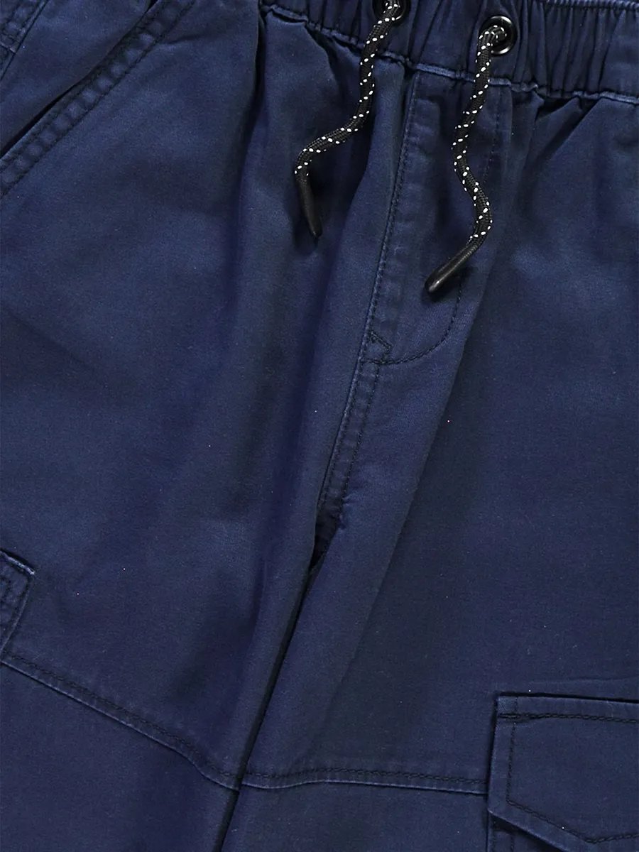Navy Cargo Pocket Trousers