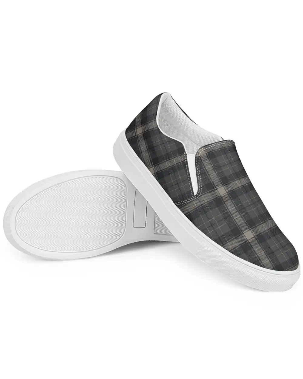 Plaid Slip On Shoes