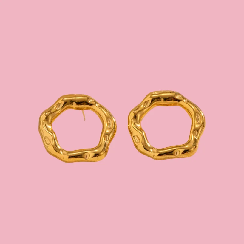 O Textured Earrings