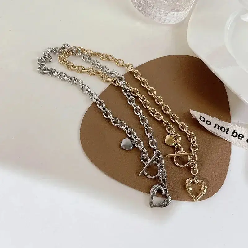 Heart Hammered Necklace