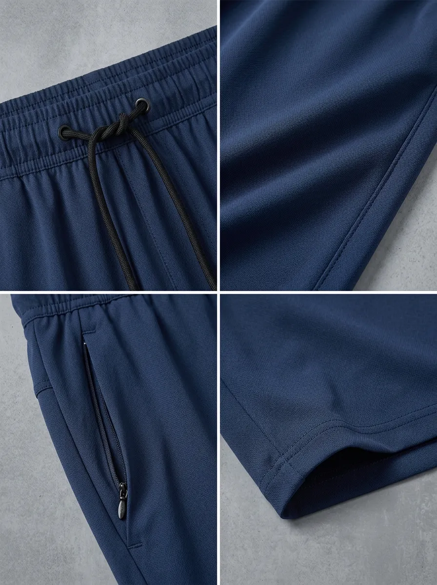 Fitness-Inspired Ice-Silk Casual Stretch Shorts