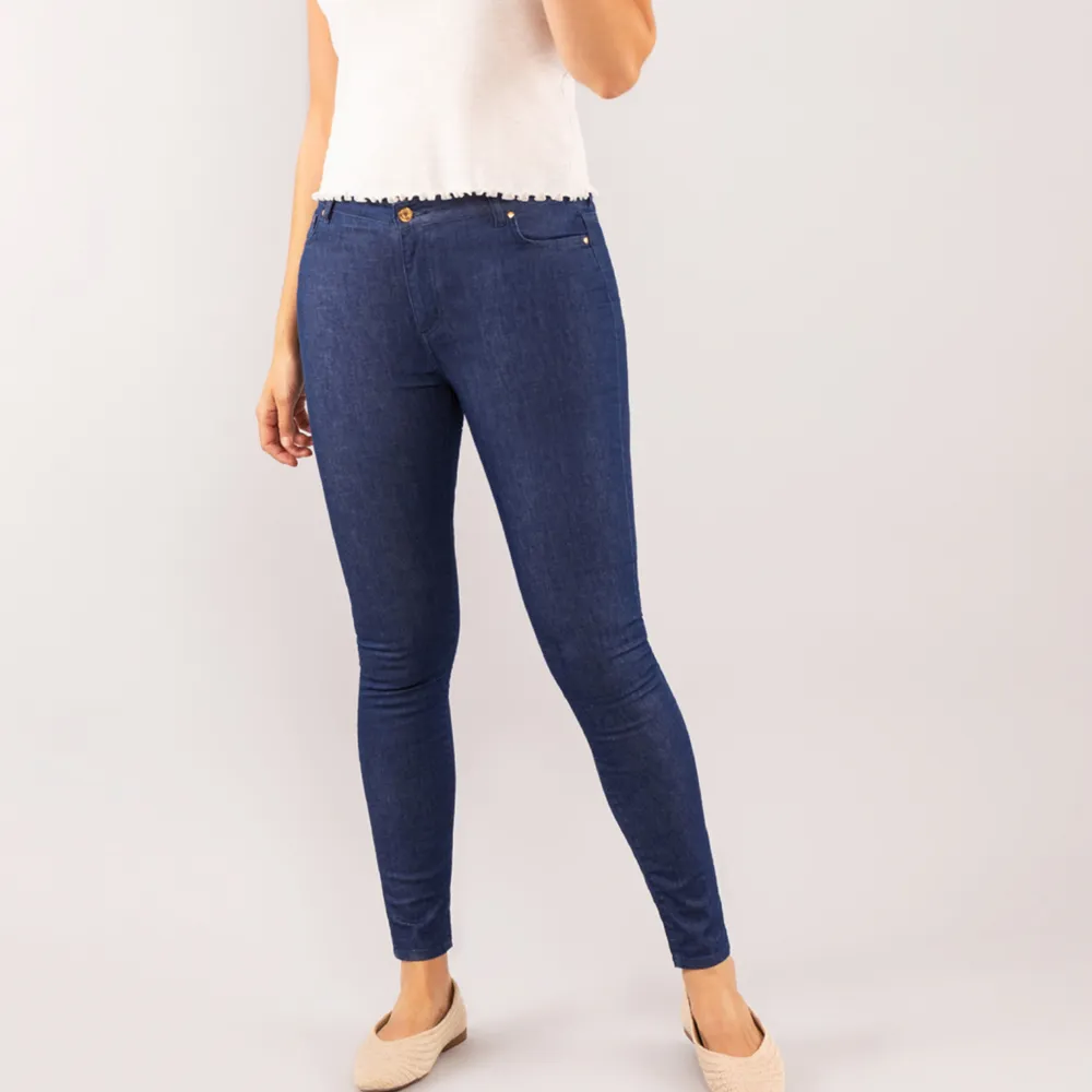 Women's Slim High Waist Mid Rise Jeans