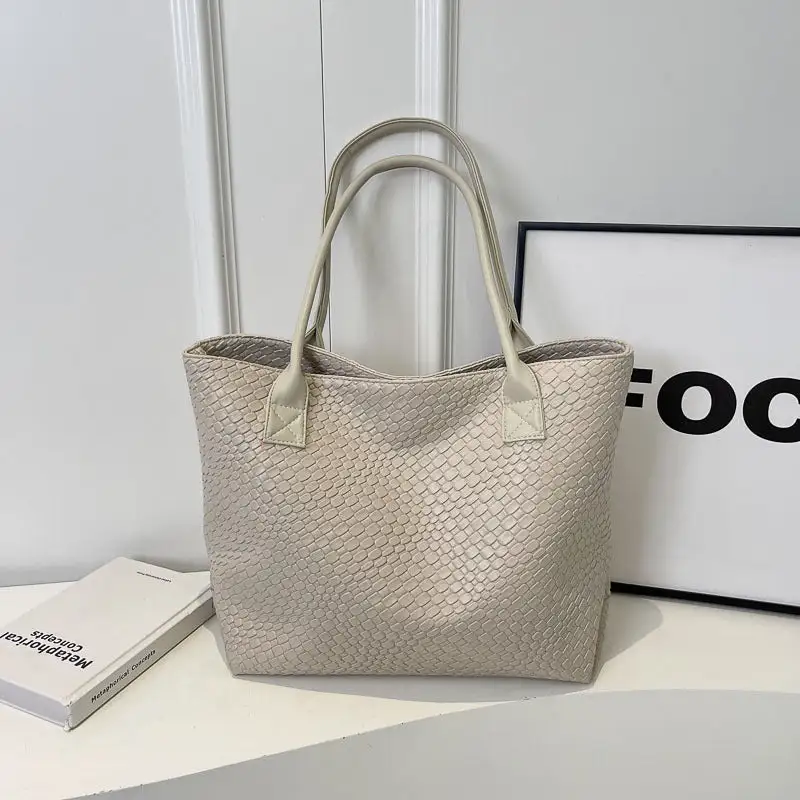 Commuter Woven Textured Tote Bag