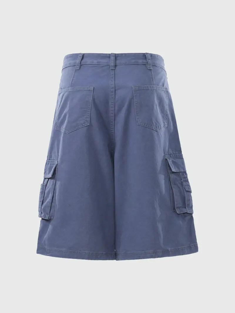 Wide-Leg Graphic Shorts