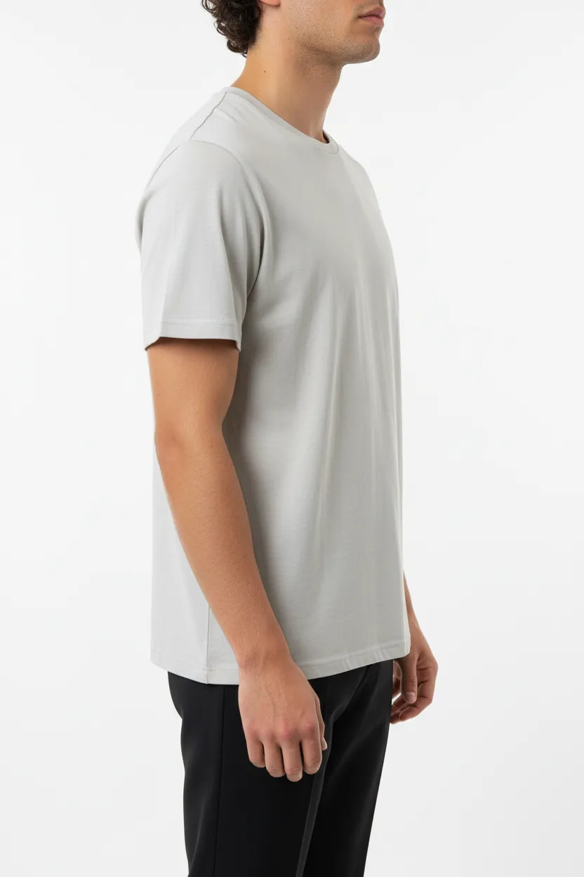 Classic Round Neck Cotton T-Shirt