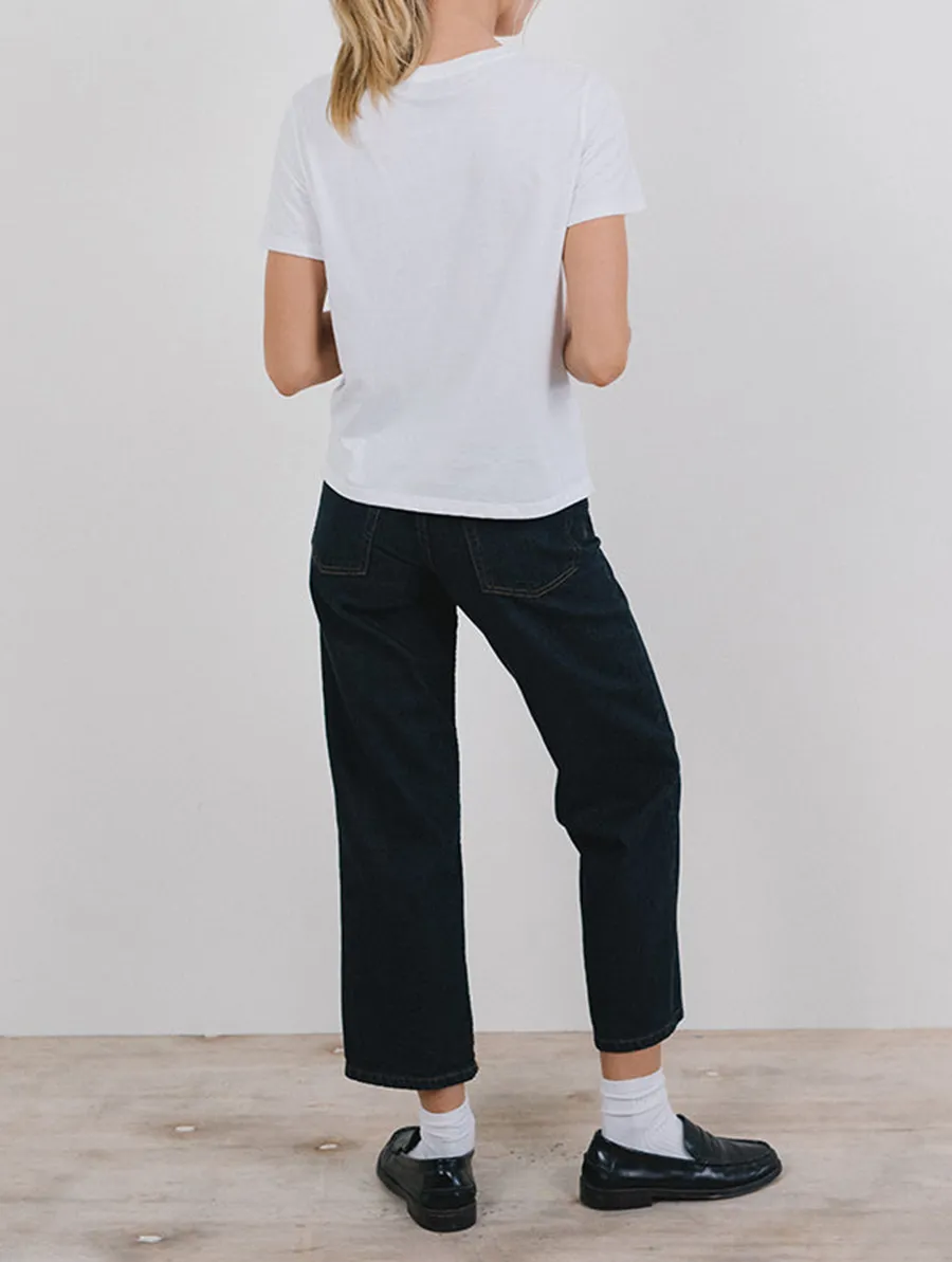 White Deer With Scarf Tee