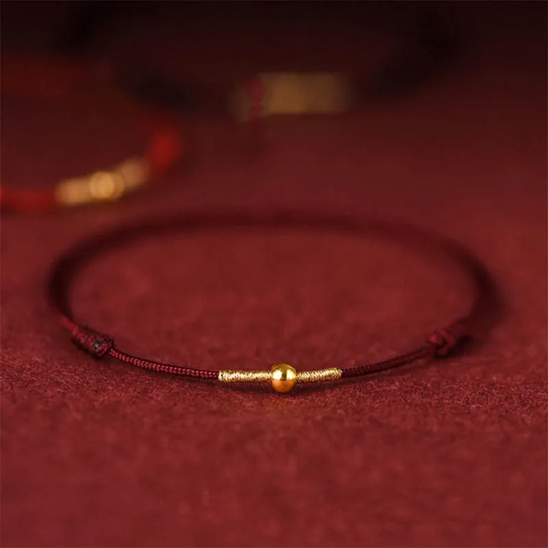 Sterling Silver Bead Braided Rope Bracelet Anklet