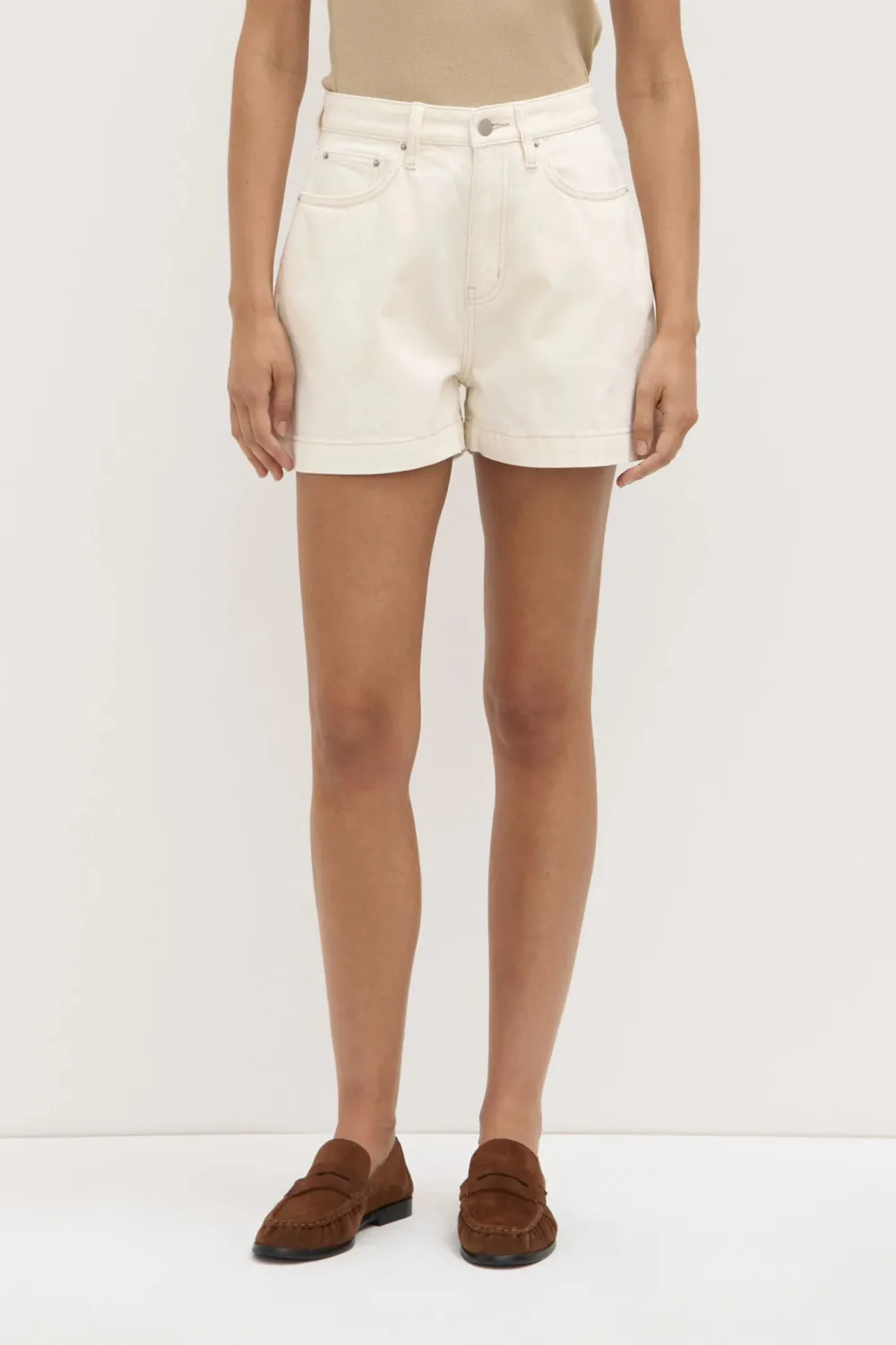 High Waisted Denim Shorts