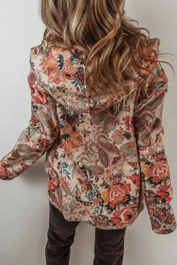 Printed Hooded Casual Jacket