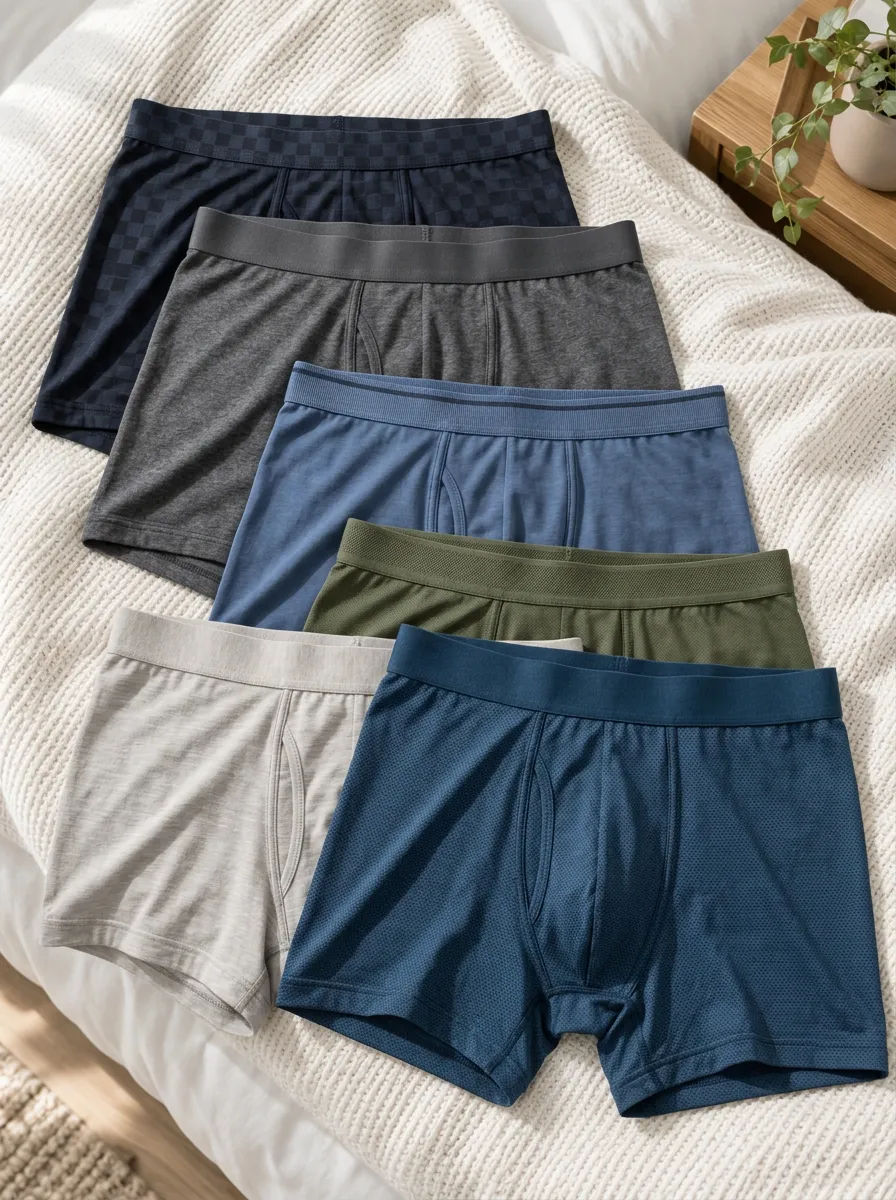 Men's Everyday Series Patterned Boxer Briefs Set