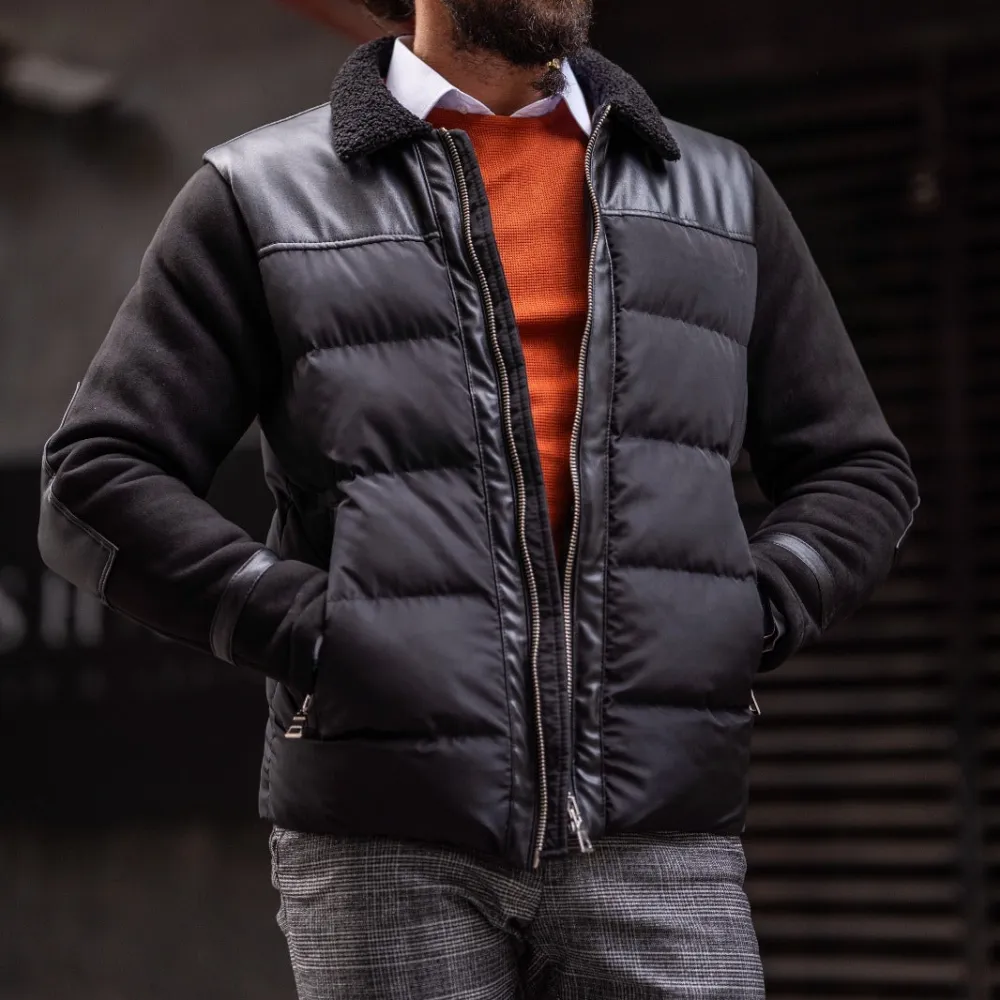 Wool Fur Detail Tailored Coat