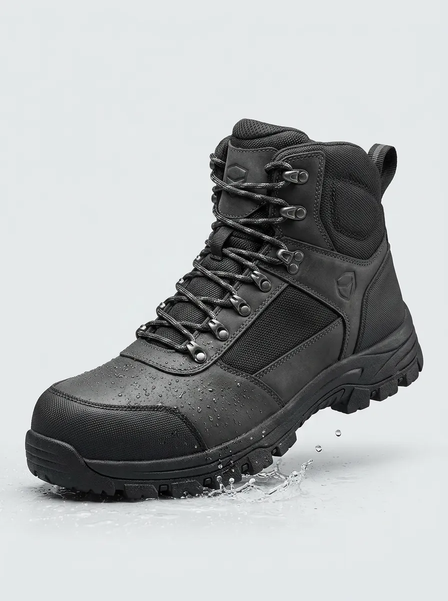 Heavy-Duty-Look Tactical Outdoor Men's Waterproof Work Boots