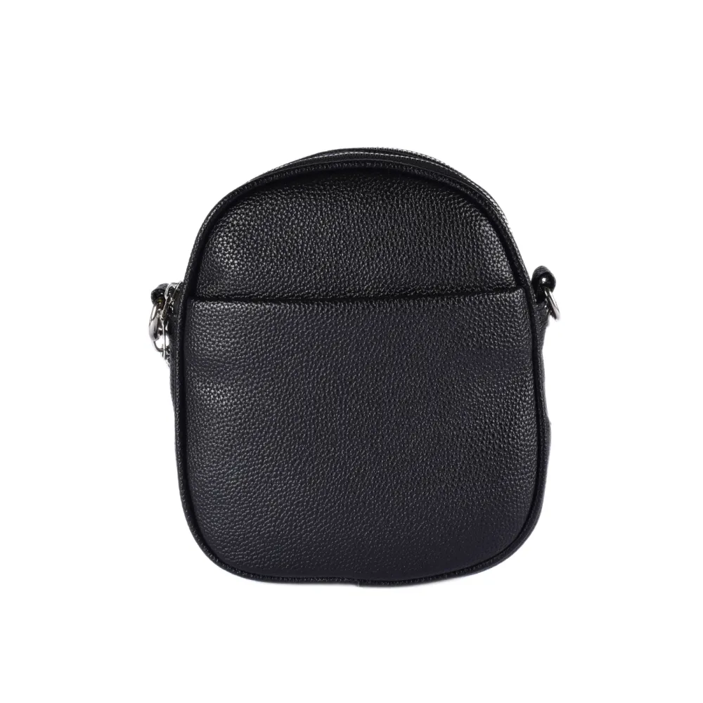 Streamlined Leather Compact Crossbody Bag