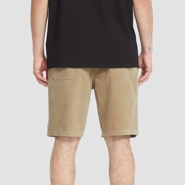 Relaxed Corduroy Pocket Casual Shorts