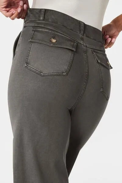 Relaxed High Waist Pocketed Denim Jeans