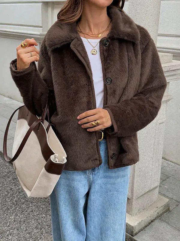 Button Front Jacket Relaxed Fit