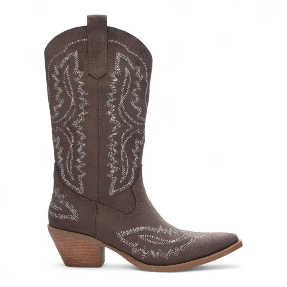 Tessa Mid-calf Western Cowgirl Boot