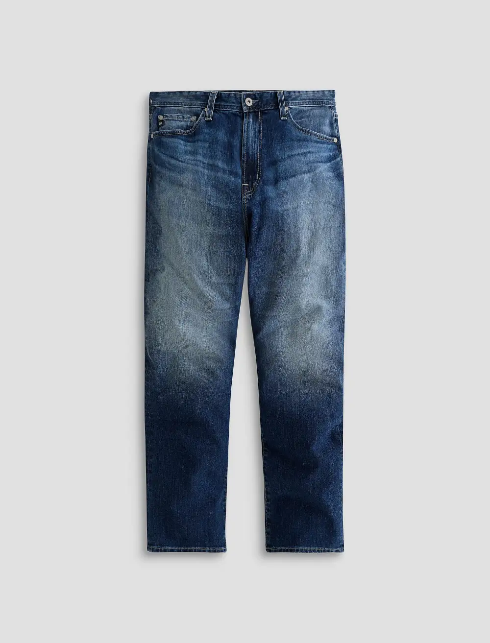 Men's Slim Straight Worn In Jeans