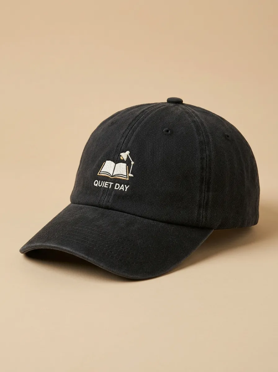 Book-Lover Quiet-Day Embroidered Reading-Lamp Unisex Baseball Cap