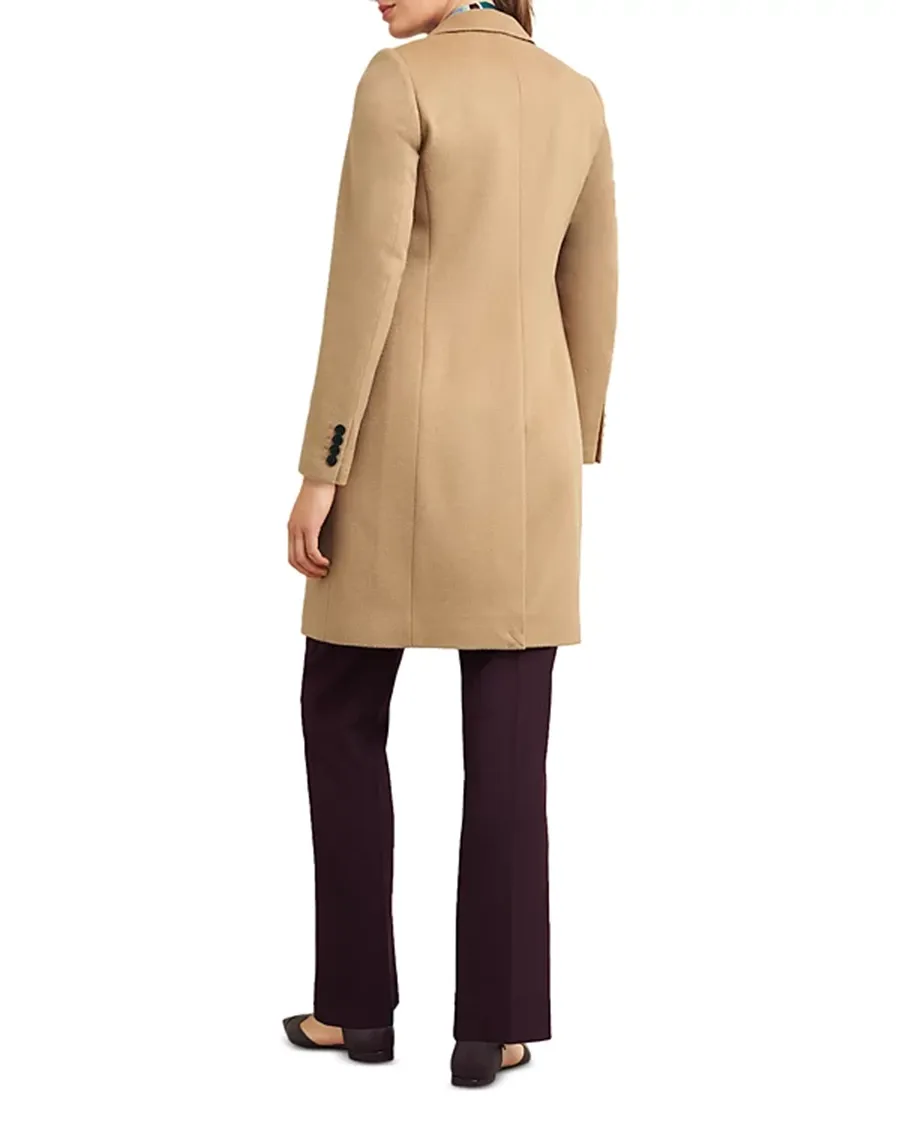 Flap Pockets at Front Wool Coat