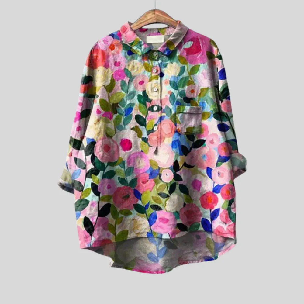 Easy Fit Printed Soft Tailored Top