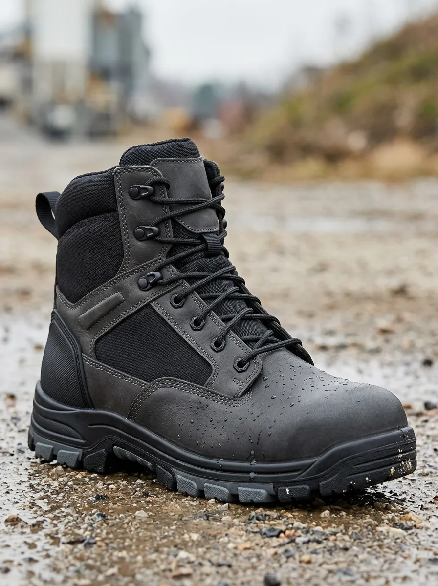 All-Terrain-Look Tactical Workwear Men's Waterproof Work Boots