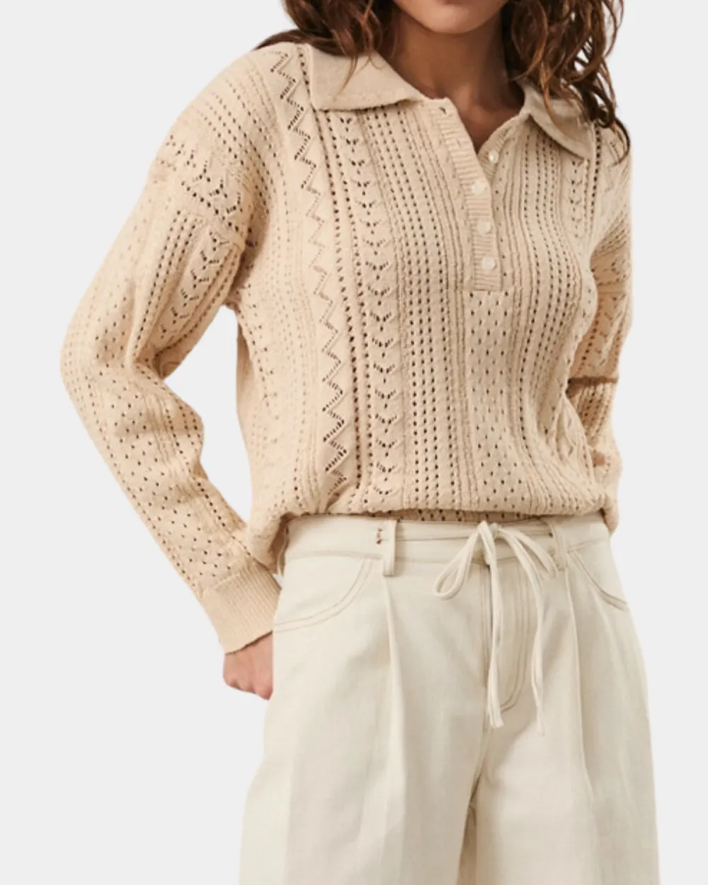 Open Knit Top