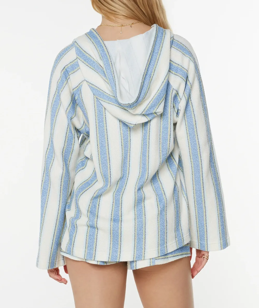 Striped Print Hooded Sweatshirt