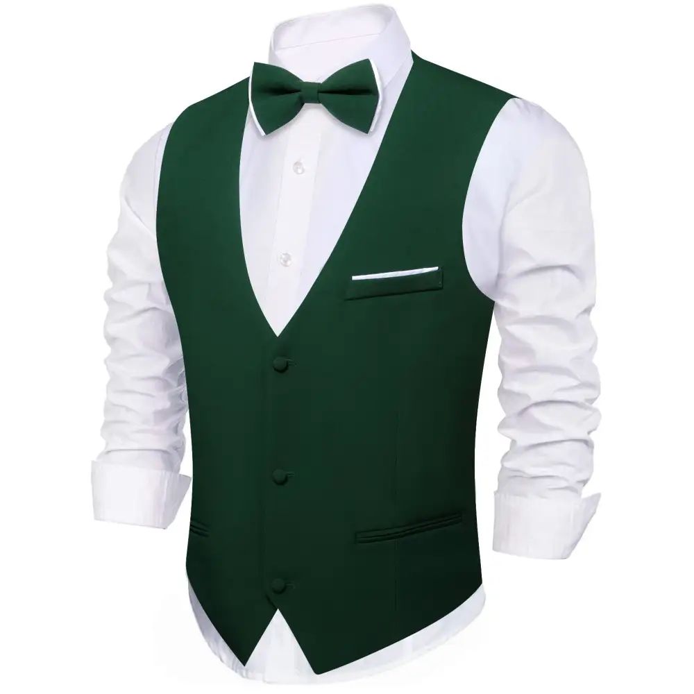 Polished V Neck Casual Formal Dress Vest