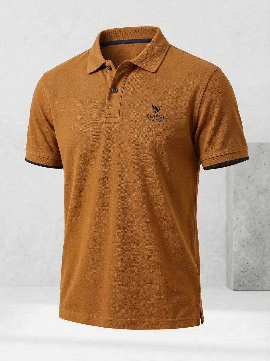 Bird-Detail -Detail Men's Polo Shirt