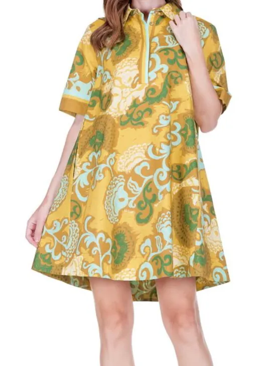 Comfortable Yellow Dress