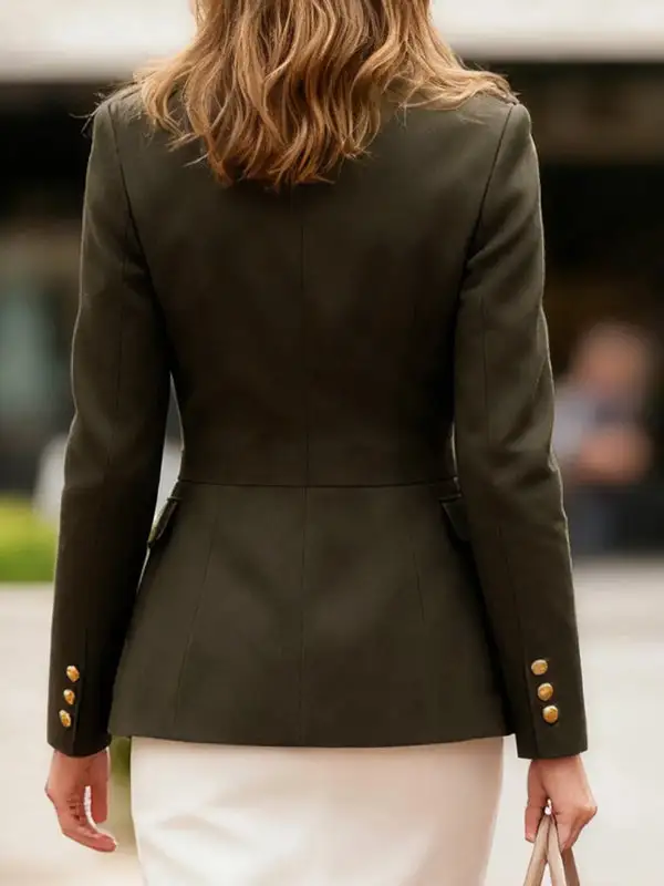 Casual Button Front Jacket