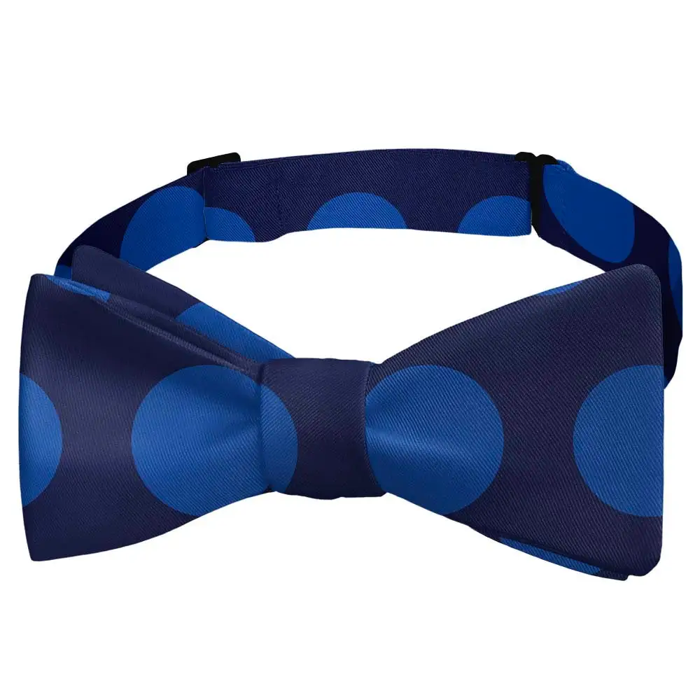 Big Polka Dots Motif Bow Tie